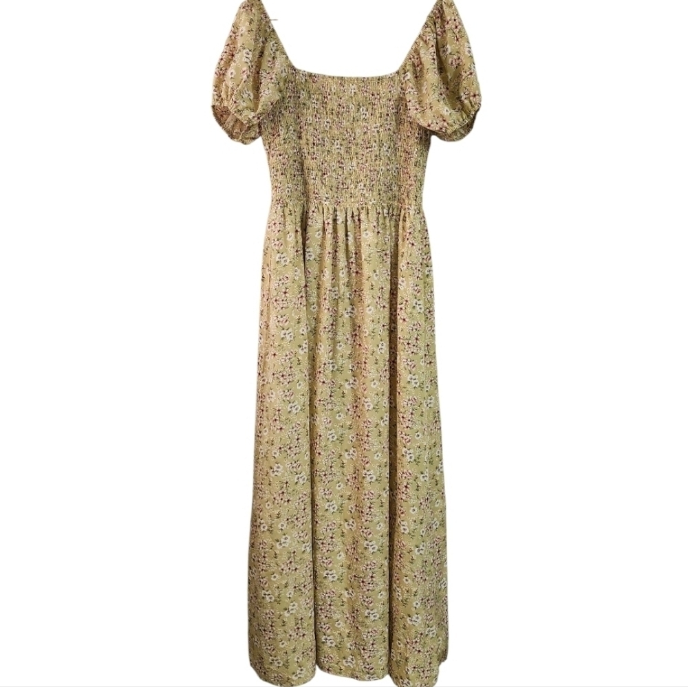 Yellow Floral Maxi Dress - Picture 3 of 6